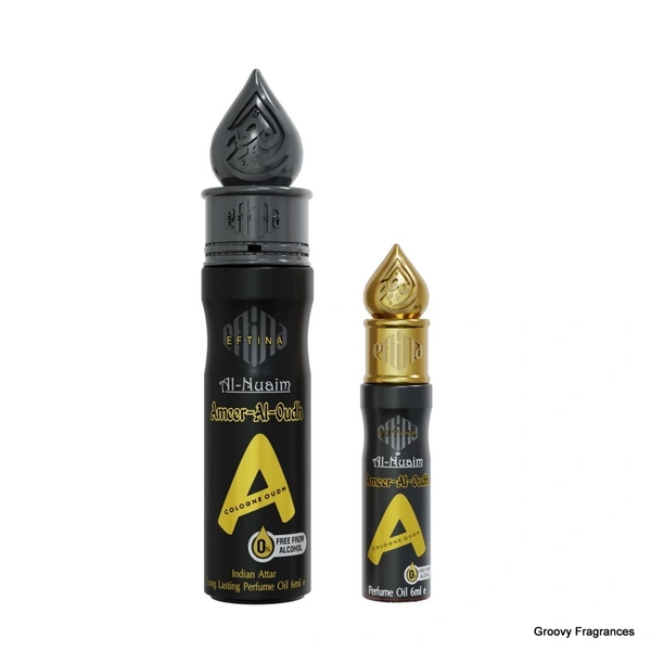 Al Nuaim Ameer al oudh Eftina Series Perfume Roll-on Attar Free From Alcohol - 6ML