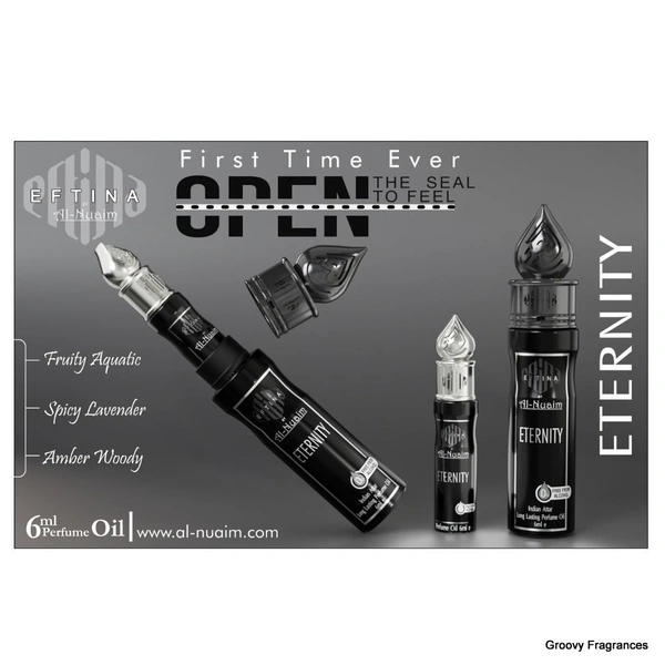 Al Nuaim EternityA Eftina Series Perfume Roll-on Attar Free From Alcohol 6ml - 6ML