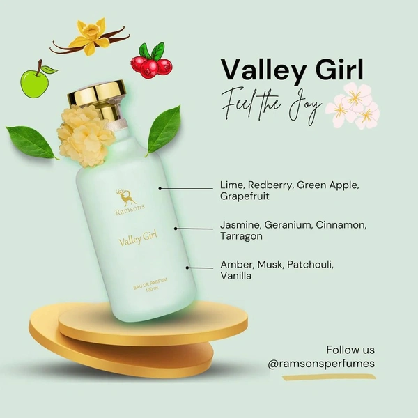 Ramsons Valley Girl Eau de Parfum for Women - 100ML