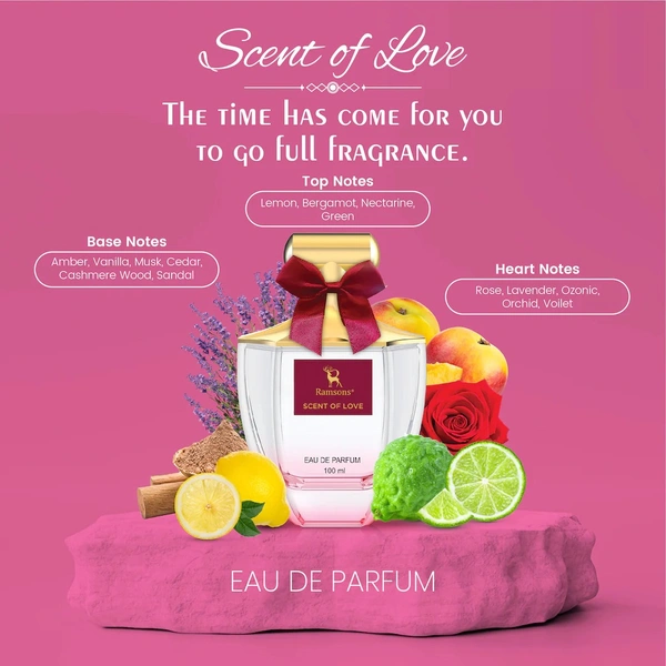 Ramsons Scent of Love Eau de Parfum for Women - 100ML