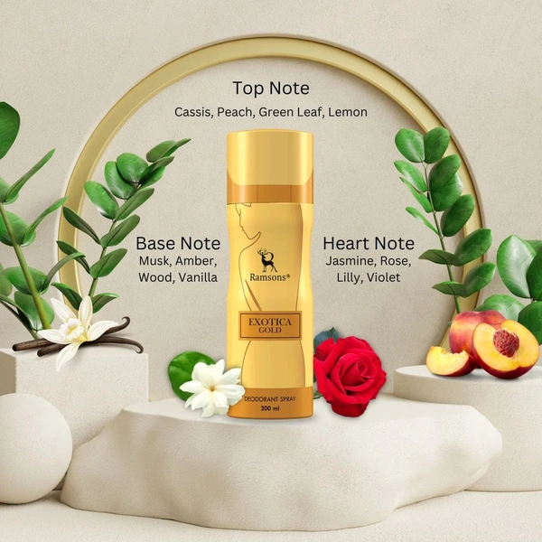 Ramsons Exotic Gold Deodorant Spray - For Women - 200ML