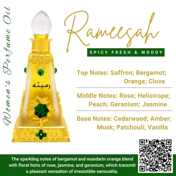 Naseem RAMEESAH Attar Premium Perfume Oil - For Women - 25ML