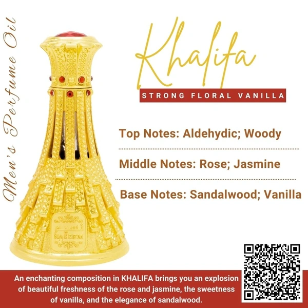 Naseem KHALIFA Attar Premium Perfume Oil - For Men - 15ML