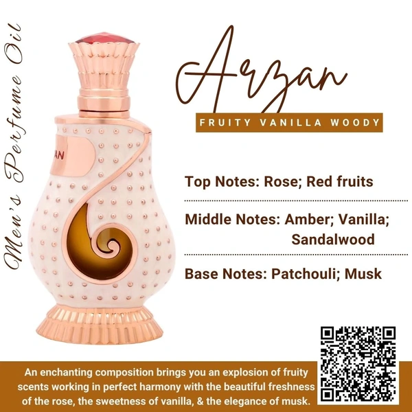 Naseem ARZAN Attar Premium Perfume Oil - For Men - 16ML