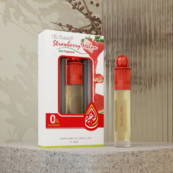 Al Nuaim Strawberry Melon Perfume Roll-On Attar Free from ALCOHOL - Unisex - 6ML
