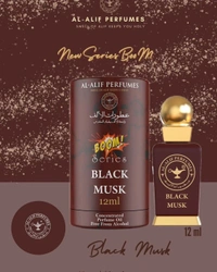 Al Alif BLACK MUSK Boom Series Perfume Roll-On Attar - 12ML