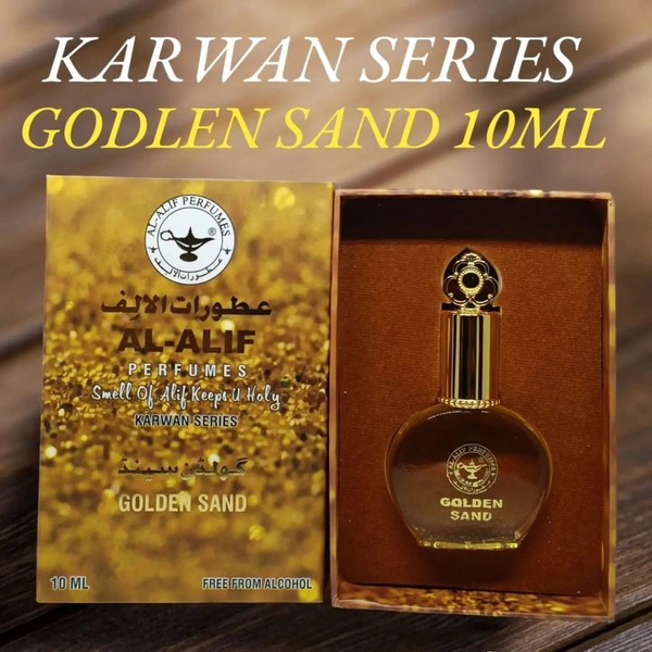 Al Alif GOLDEN SAND Karwan Series Perfume Roll-On Attar - 10ML