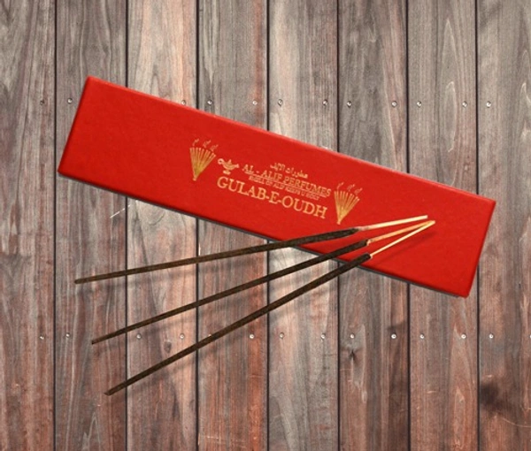 Al Alif Gulab E Oudh Handmade Masala Agarbatti Incense Sticks - 50GM
