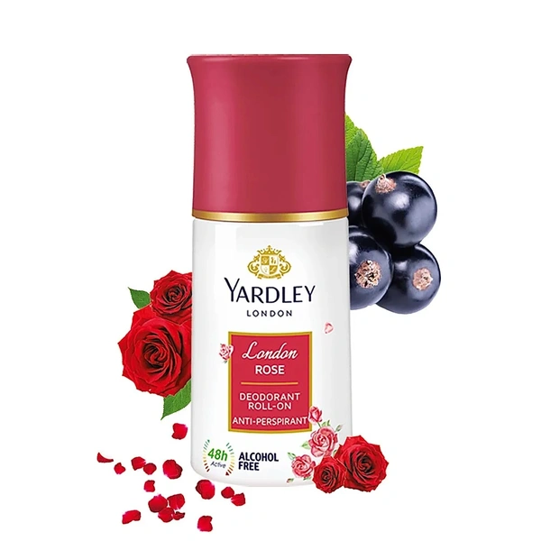 YARDLEY London Rose Deodorant Roll-on - For Women - 50ml