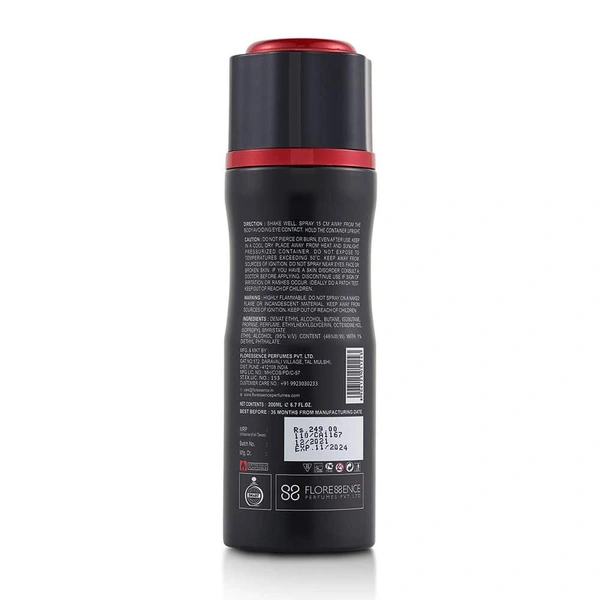 TD Tom & Darin TD BLACK Perfumed Deodorant Body Spray - For Men - 200ML