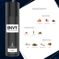 Envy noir perfume deodorant spray no gas for men - 120ML