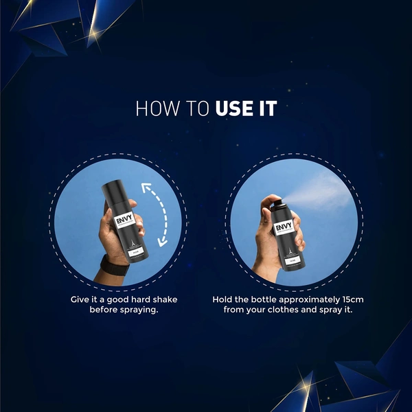 Envy noir perfume deodorant spray no gas for men - 120ML