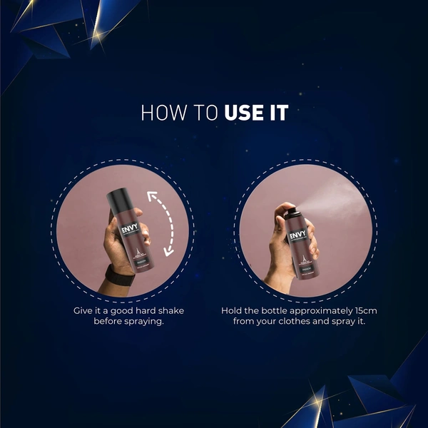 Envy passion perfume deodorant spray no gas for men - 120ML