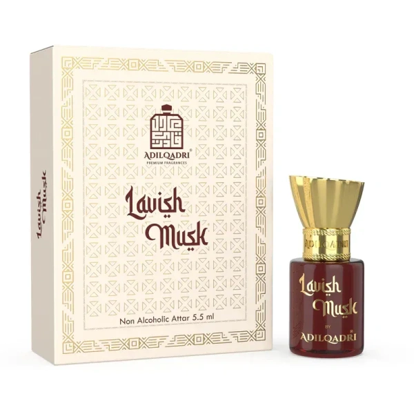 AdilQadri Lavish Musk Luxury Unisex 100% Alcohol Free Long Lasting Attar - 5ML