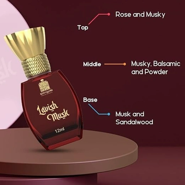 AdilQadri Lavish Musk Luxury Unisex 100% Alcohol Free Long Lasting Attar - 5ML