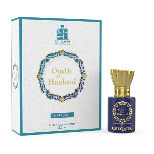 AdilQadri Oudh AL Hashmi Luxury Unisex 100% Alcohol Free Long Lasting Attar - 5ML
