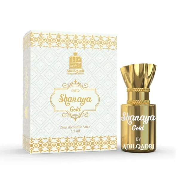 AdilQadri Shanaya Gold Luxury Unisex 100% Alcohol Free Long Lasting Attar - 5ML