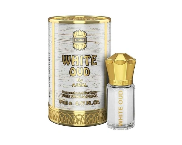 Ajmal White Oud concentrated Perfume | For Men | Alcohol Free - 5ML