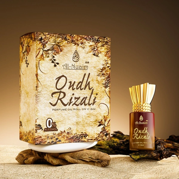 Al Nuaim tohfa series - Oudh Rizali nuaim attar (itr) roll-on gift pack - 6ML