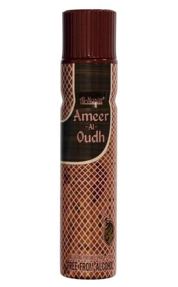 Al Nuaim Ameer Al Oudh Home, Bedroom, Office, Car Air Freshener Spray Combo, Free From Alcohol - 300ML