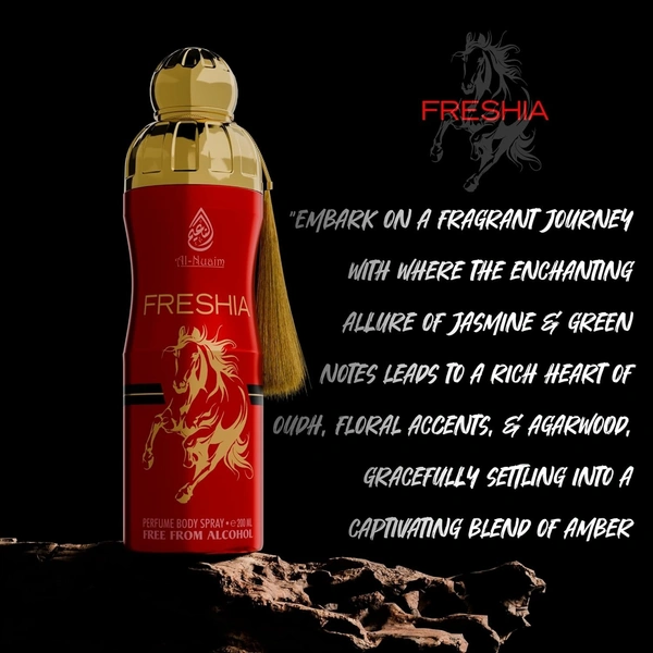 Al Nuaim Freshia Perfume Body Spray | Alcohol Free - 200ML