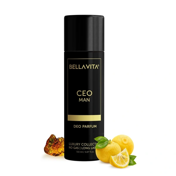 Bellavita CEO Man Long Lasting Deodorant Spray NO Gas - Unisex - 150ML