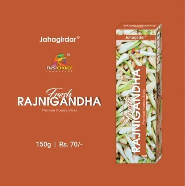 First Choice Fresh RAJNIGANDHA Premium Incense Sticks - 150GM