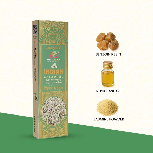 First Choice Indian Attarful Special Mogra Premium incense sticks - 100GM