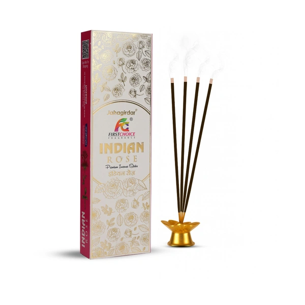 FIRST CHOICE Indian Rose Premium incense sticks - 100GM
