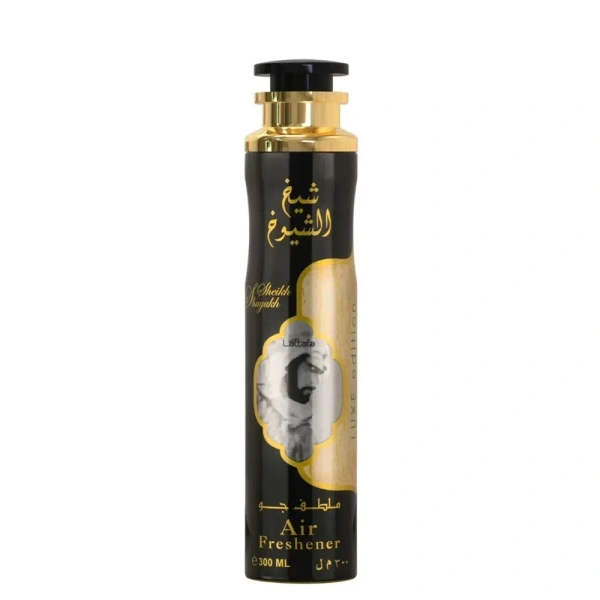 Lattafa Sheikh Shuyukh Black Air Freshener for Home, Bedroom, Office, Car - 300ML