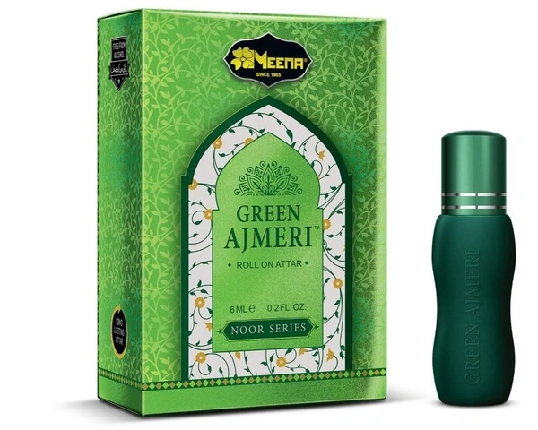 Meena Green Ajmeri Perfume Roll-On Attar Free from ALCOHOL - 6ML