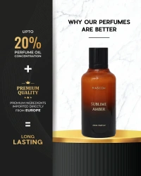 Naseem Sublime Amber AQUA Perfume | Alcohol free | Unisex - 100ML