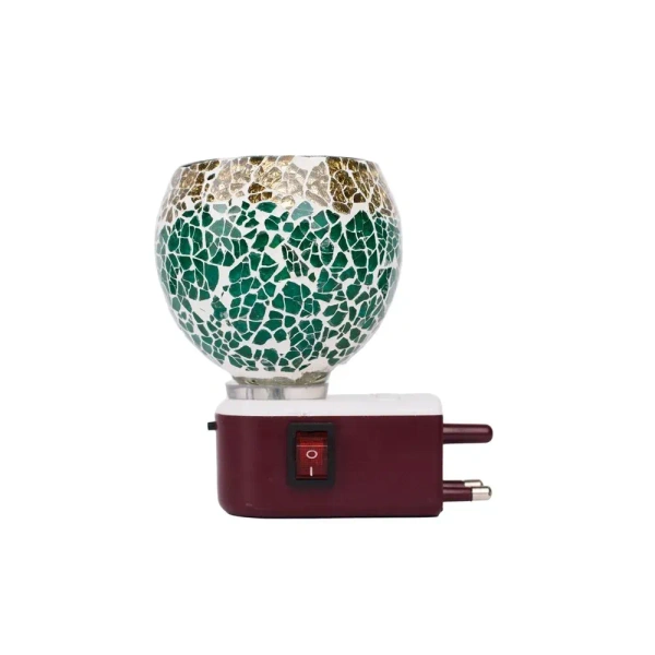 Prathna Platinium Electric Kapoor/Aroma/Bakhoor Burner for Home Fragrance with Night lamp Ceramic Incense Holder (Multicolor) - Mix