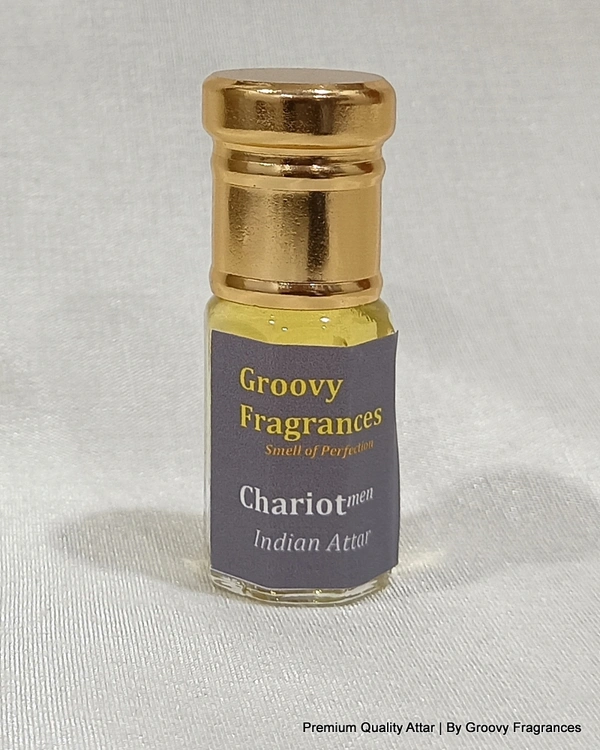 Groovy Fragrances Chariot Long Lasting Perfume Roll-On Attar | Indian Attars | Unisex | Alcohol Free by Groovy Fragrances - 3ML