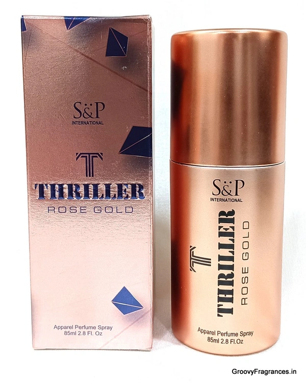 S&P International THRILLER Rose Gold Apparel Perfume Spray - 85ML