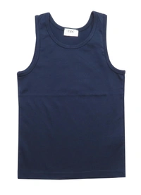 bpc BOYS SLEEVELESS T SHIRT - OB1 - No Option - Navy/Blue/Navy Striped, 12/13 Years