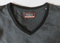 Kappa KAPPA V NECK T SHIRT - 6G2 - Charcoal, XXL