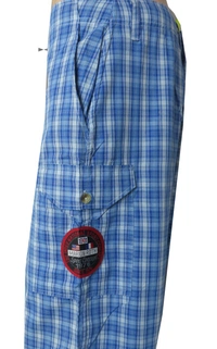 MARION ROTH LOUNGE WEAR WOVEN PANTS - 7A1 - Blue Checks, L