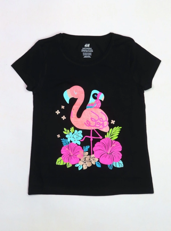 Neutral  OLDER GIRLS PRINTED T SHIRT - 48F6 - Black, 11/12 Years