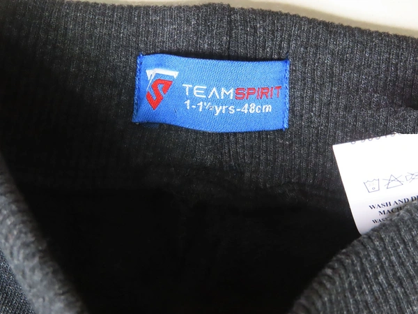 TEAMSPRIT BOYS FRENCH TERRY JOGGER - 5B2 - CHARCOAL, 4/5 YEARS