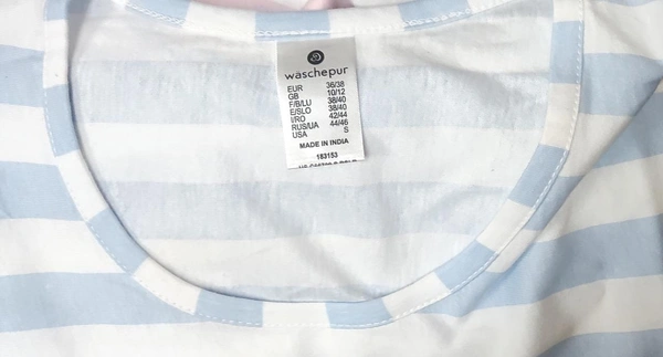 WASCHEPUR WASHCHEPUR PRINTED NIGHTSHIRT - 2A1 - BLUE AOP, M