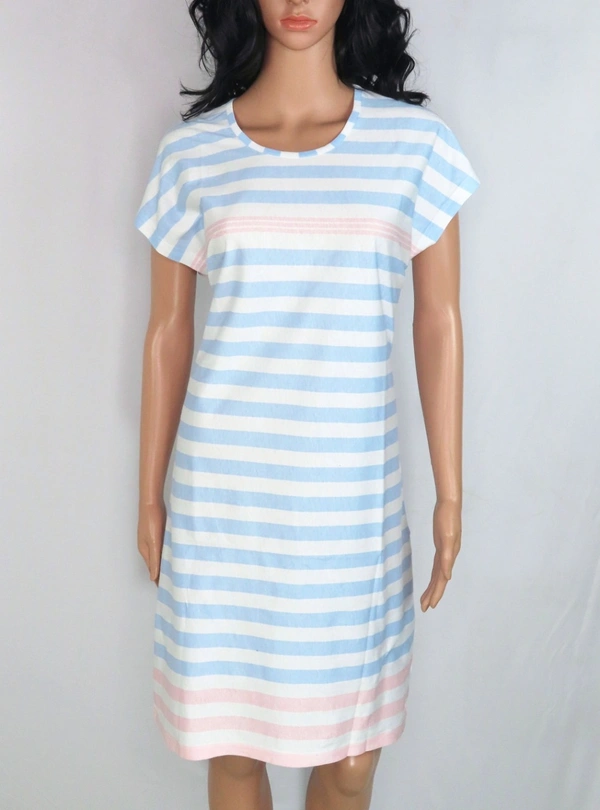 WASCHEPUR WASHCHEPUR PRINTED NIGHTSHIRT - 2A1 - BLUE AOP, L