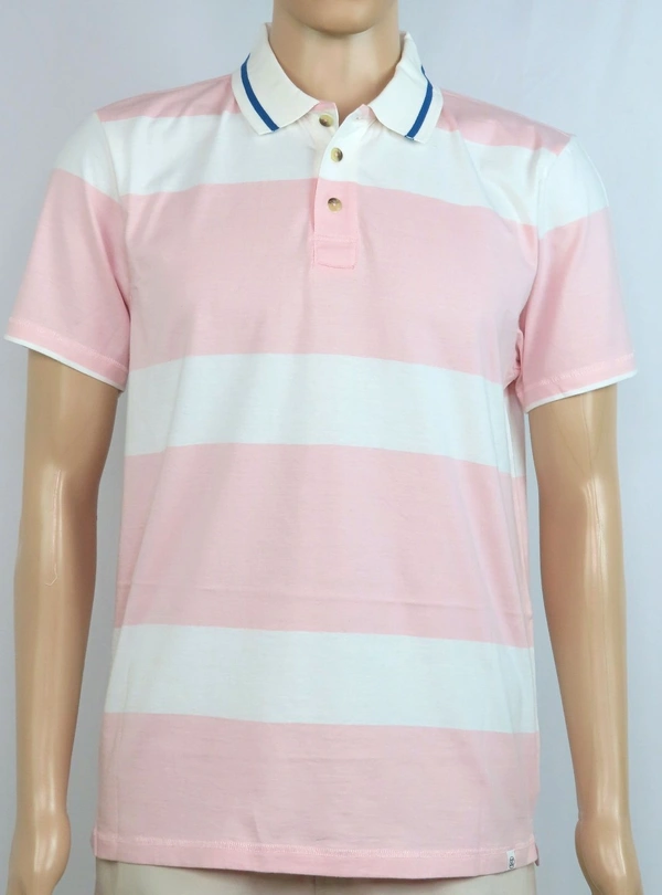 Sovereign Code SOVEREIGN CODE STRIPED POLO - 2A1 - Pink, S