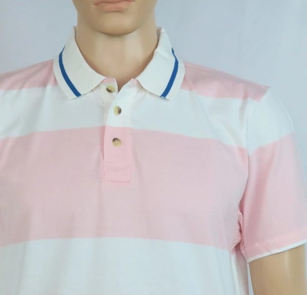 Sovereign Code SOVEREIGN CODE STRIPED POLO - 2A1 - Pink, XL
