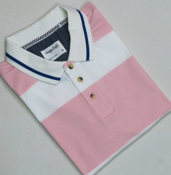 Sovereign Code SOVEREIGN CODE STRIPED POLO - 2A1 - Pink, XL