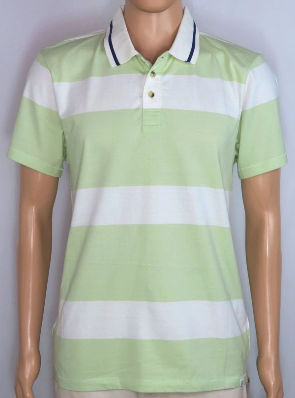 SOVEREIGN CODE STRIPED POLO - 2B2 - Pink, S