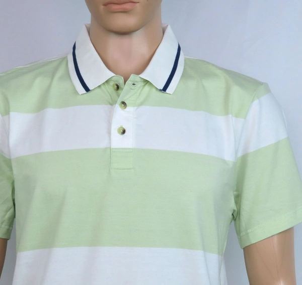 SOVEREIGN CODE STRIPED POLO - 2B2 - Pink, XL