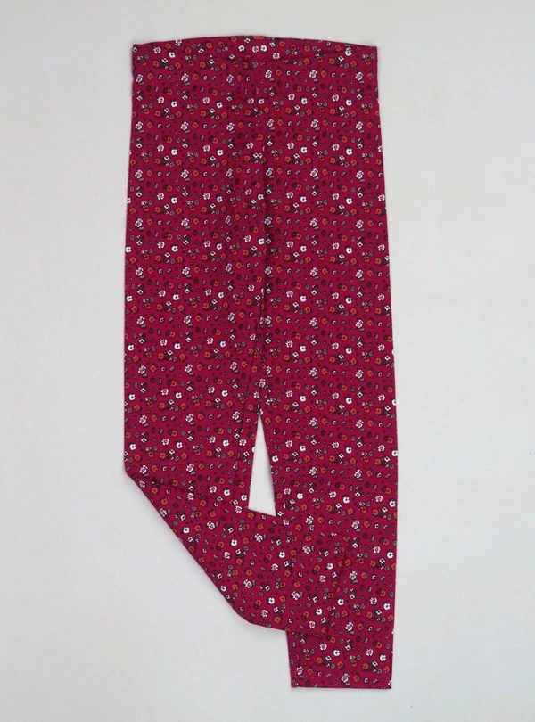 Neutral (Max Original Brand) OLDER GIRLS STRETCH LEGGING - 2F6 - Wine/Floral AOP, 16 Years