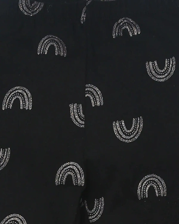 Rio OLDER GIRLS STRETCH LEGGING - 9A7 - Black AOP, 11/12 Years
