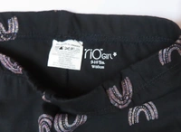 Rio OLDER GIRLS STRETCH LEGGING - 9A7 - Black AOP, 13/14 Years